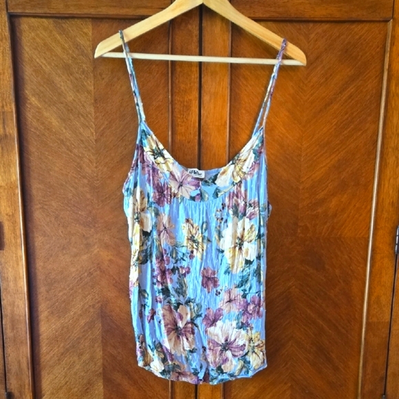 Pulse Tops - Pulse Blue and Yellow Tank Top Vibrant and Stylish